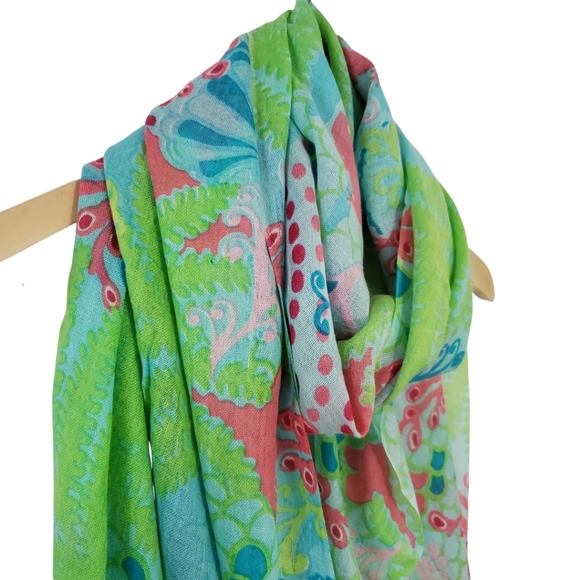 🌹Lily Pulitzer "Checking In" Murfee Scarf - Picture 4 of 5